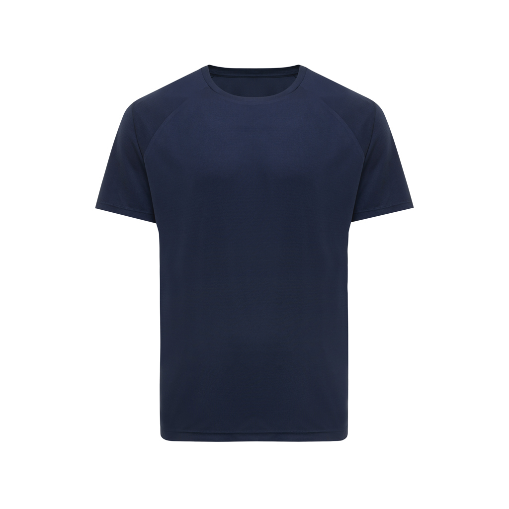 T-shirt sport publicitaire séchage rapide unisexe Tikal Iqoniq Bleu marine